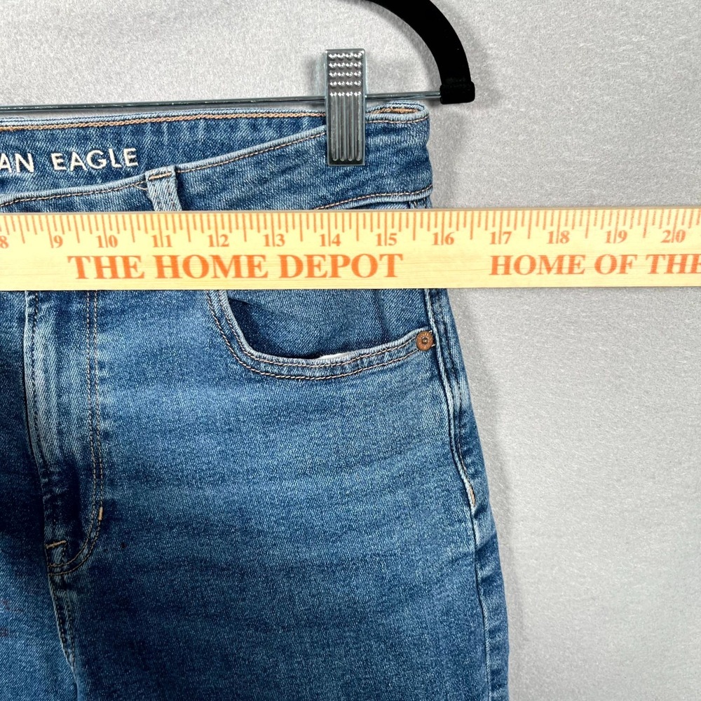 American Eagle Outfitters Jeans Men 32 Blue Denim Light Wash Stretch Tapered Leg - Picture 5 of 8